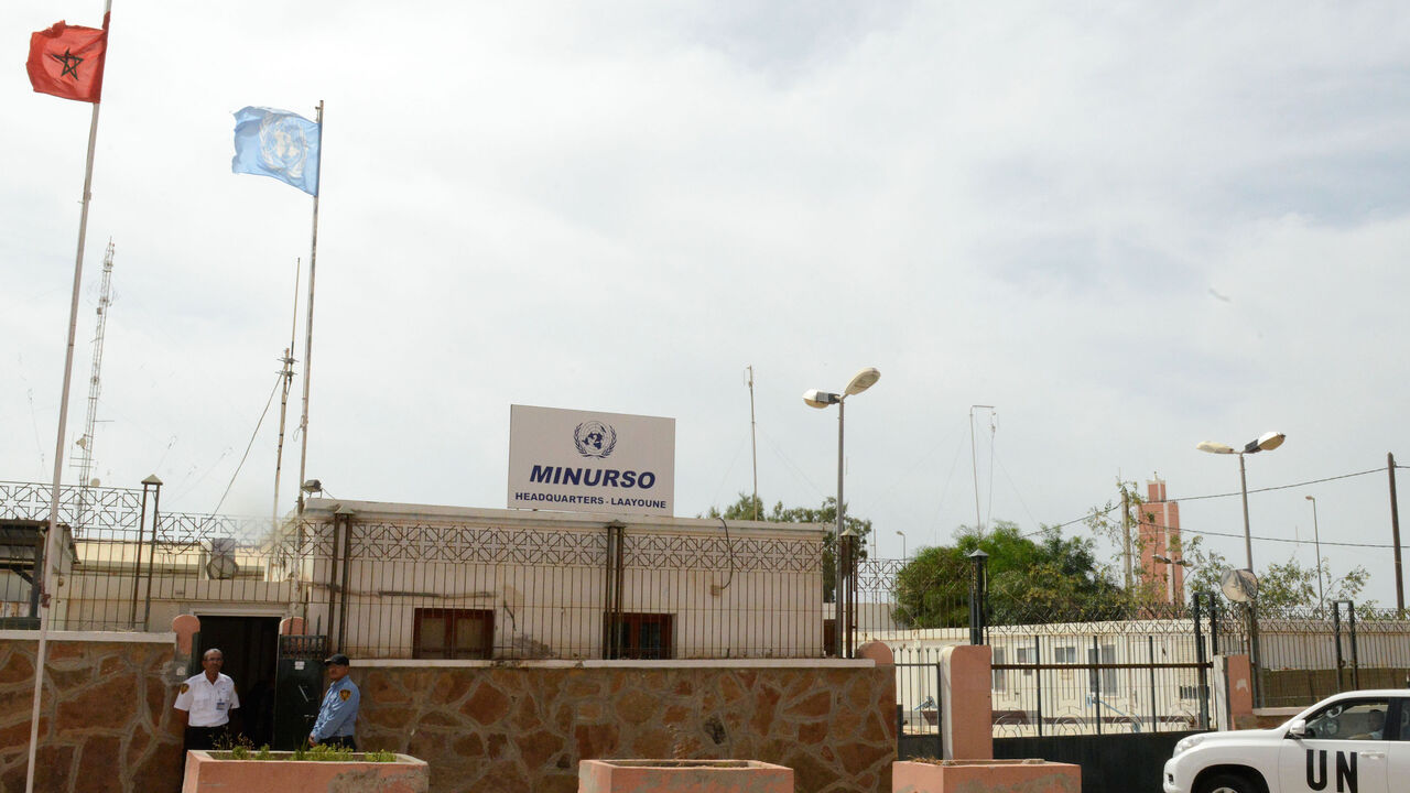 Nic6216681 An UN vehicle arrives to the headquarters of the United Nations Mission for the Referendum in Western Sahara (MINURSO) on May 13, 2013 in Laayoune, the main city in the disputed territory. Six Sahrawi activists arrested this month after pro-independence protests in Western Sahara said they were tortured by Moroccan police and made to sign confessions, Amnesty International charged on May 16. The Western Sahara is a highly sensitive subject in Morocco, which annexed the former Spanish colony in 1975 in a mov