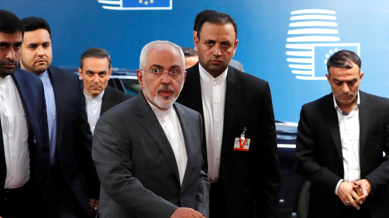 Iran's Foreign Minister Mohammad Javad Zarif arrives at the EU council in Brussels Iran's Foreign Minister Mohammad Javad Zarif arrives at the EU council in Brussels, Belgium May 15, 2018. REUTERS/Yves Herman - RC167352B550
