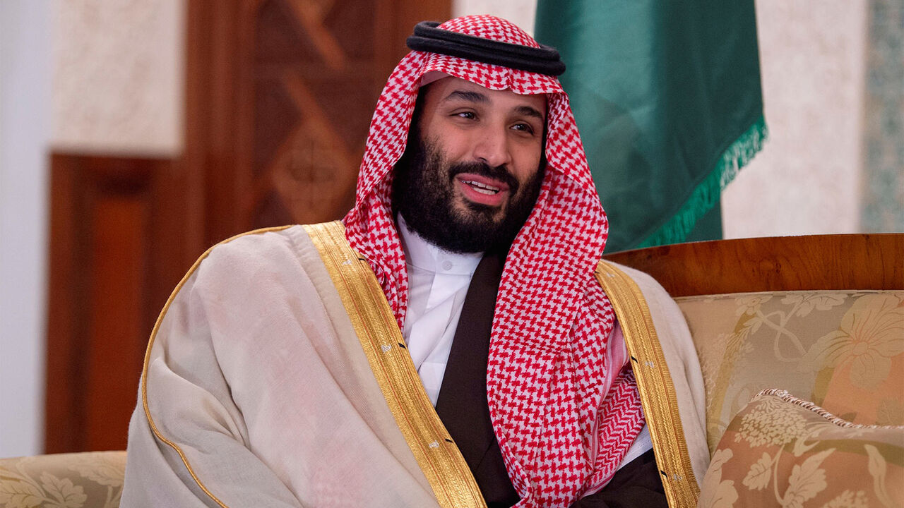 MIDEAST-SAUDI/ALGERIA Saudi Arabia's Crown Prince Mohammed bin Salman is pictured during his meeting with Algerian Prime Minister Ahmed Ouyahia and officials in Algiers, Algeria December 2, 2018. Picture taken December 2, 2018. Bandar Algaloud/Courtesy of Saudi Royal Court/Handout via REUTERS ATTENTION EDITORS - THIS PICTURE WAS PROVIDED BY A THIRD PARTY. - RC1ADA799480