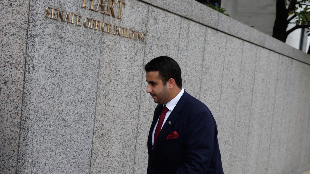 USA-SAUDI/ Saudi Arabian ambassador to the United States Prince Khalid bin Salman bin Abdulaziz arrives on Capitol Hill in Washington, U.S., July 24, 2017. REUTERS/Aaron P. Bernstein - RC16679678B0