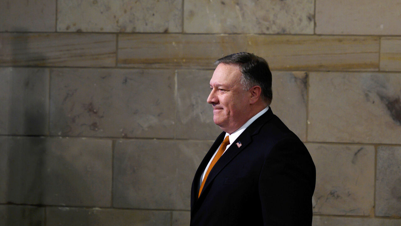 U.S. Secretary of State Pompeo visits Egypt U.S. Secretary of State Mike Pompeo looks on after speaking to students at the American University in Cairo, Egypt, January 10, 2019. Andrew Caballero-Reynolds/Pool via REUTERS - RC140E284C80