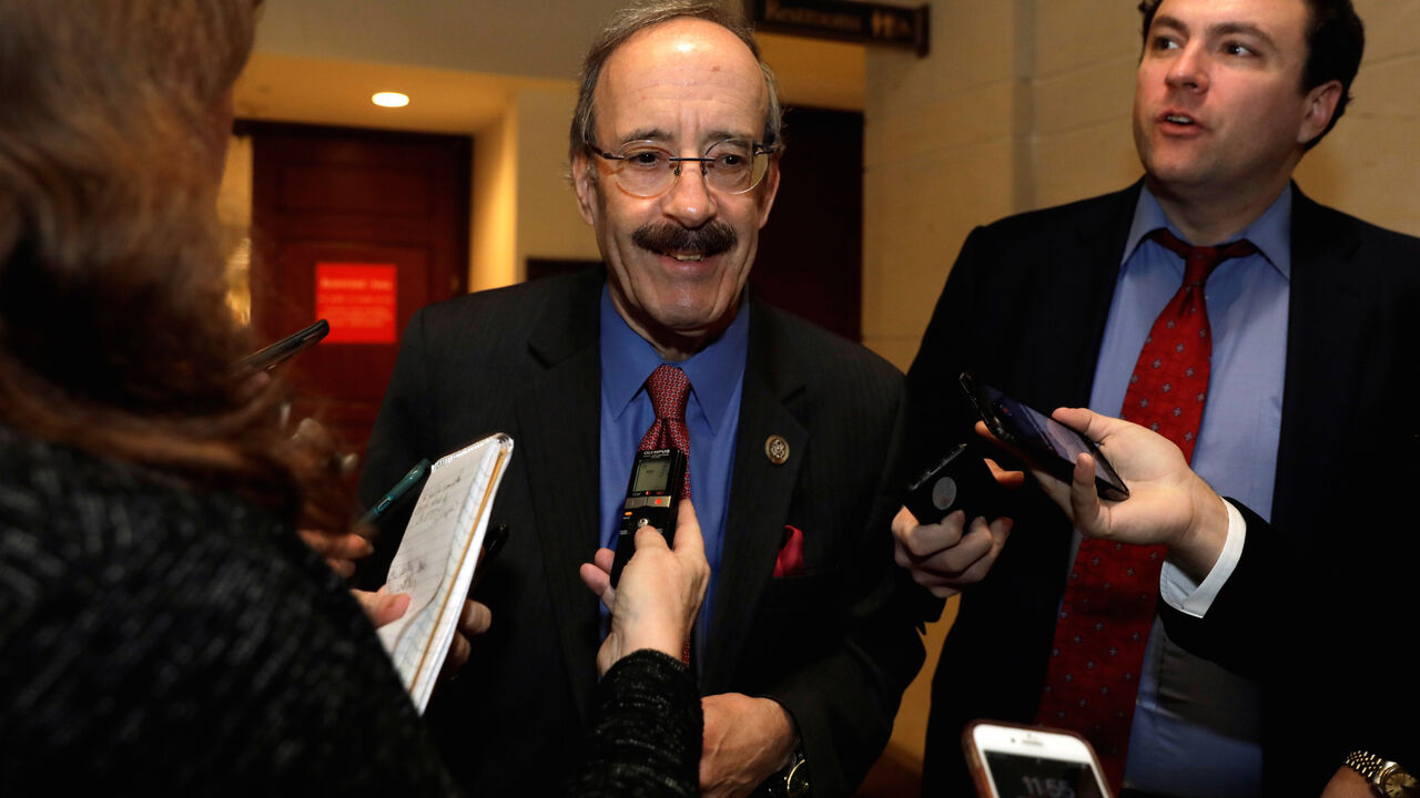 SAUDI-KHASHOGGI/CONGRESS House Foreign Relations Committee Democratic Ranking member Rep. Eliot Engel (D-NY) speaks with reporters after a closed intelligence briefing with CIA Director Gina Haspel on the death of Saudi dissident Jamal Khashoggi on Capitol Hill in Washington, U.S., December 12, 2018. REUTERS/Yuri Gripas - RC1BF7613400