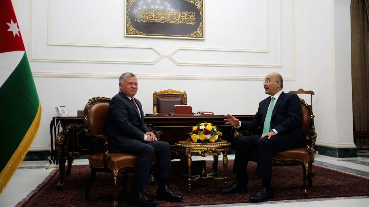 IRAQ-JORDAN/ Jordan's King Abdullah meets with Iraq's President Barham Saleh, during his visit in Baghdad, Iraq January 14, 2019. REUTERS/Khalid Al-Mousily - RC1347B8B2D0