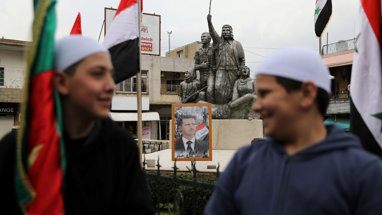 Druze people take part in a rally over U.S. President Donald Trump's support for Israeli sovereignty over the Golan Heights, in Majdal Shams near the ceasefire line between Israel and Syria in the Israeli occupied Golan Heights March 23, 2019 REUTERS/Ammar Awad - RC1883F0B370