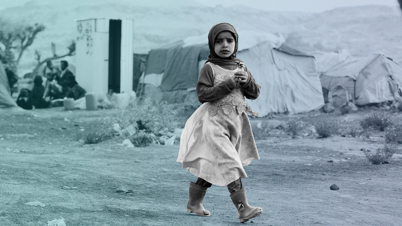 965789222 SANA’A, YEMEN – MAY 30: A Yemeni internally displaced girl walks outside her family's tent at a displaced persons camp on May 30, 2018 near Sana’a, Yemen. According to the UNHCR, conflict in Yemen has left 22.2 million people, 75 per cent of the population, in need of humanitarian assistance. Yemenis are currently facing multiple crises, including armed conflict, displacement, risk of famine and the outbreaks of disease including cholera, creating the world’s worst humanitarian crisis. (Photo by Mohammed Ha