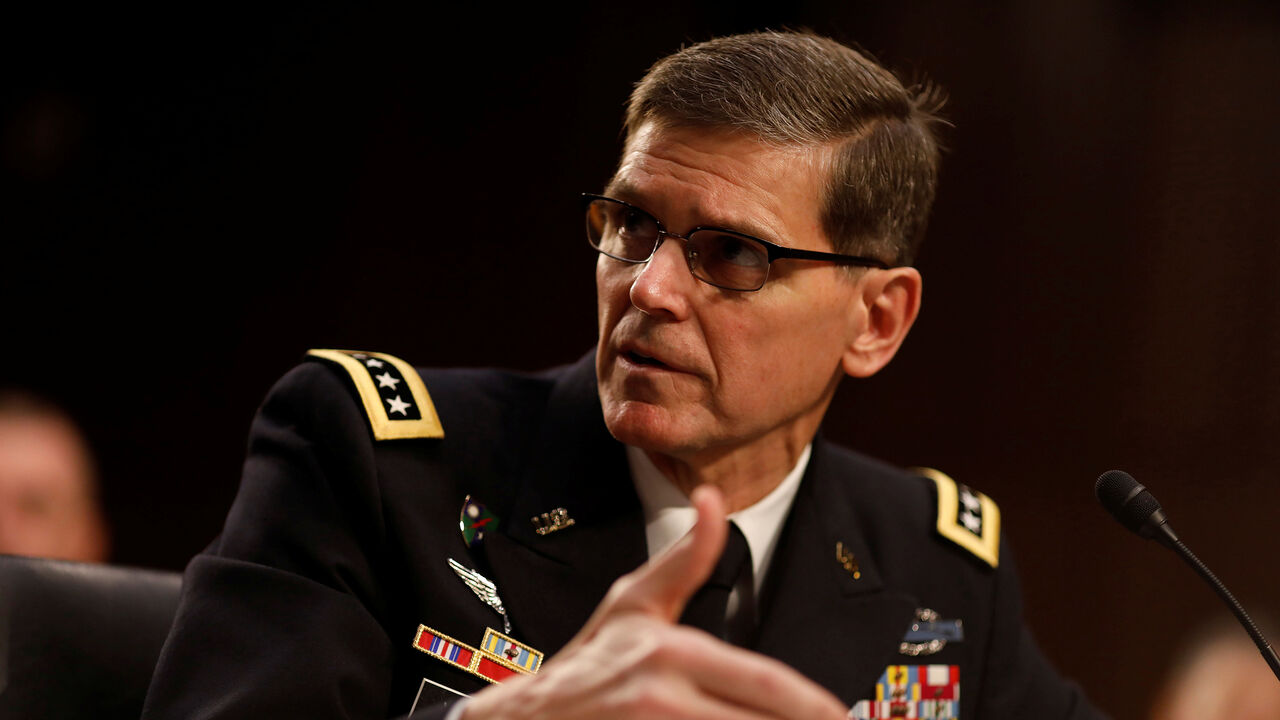 U.S. Army Gen. Joseph Votel, commander of the U.S. Central Command, testifies before the Senate Armed Services Committee on Capitol Hill in Washington March 9, 2017.  REUTERS/Aaron P. Bernstein - RC1CF13A3590