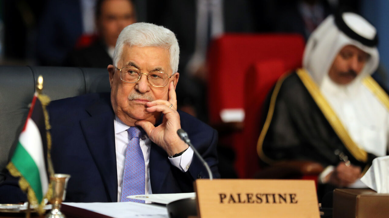 Palestinian President Mahmoud Abbas attends Arab league and EU summit, in Sharm el-Sheikh Palestinian President Mahmoud Abbas attends a summit between Arab league and European Union member states, in the Red Sea resort of Sharm el-Sheikh, Egypt, February 24, 2019. REUTERS/Mohamed Abd El Ghany - RC163E99B150
