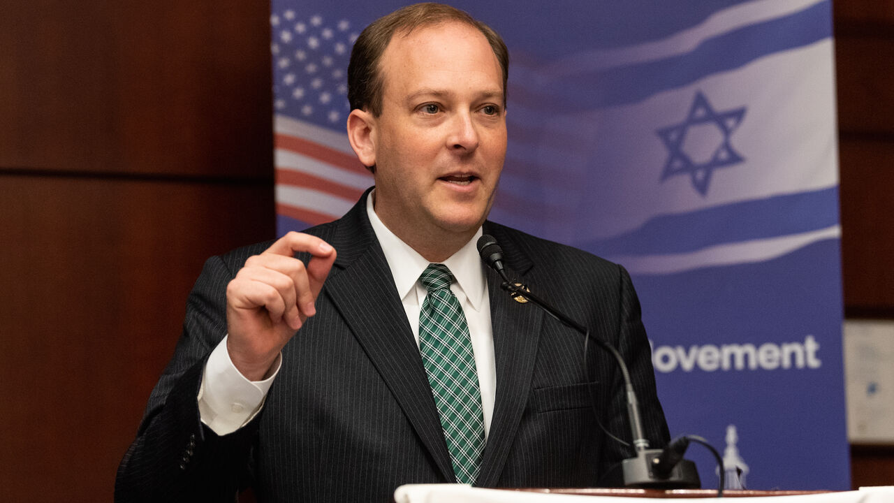 1072439832 WASHINGTON, DC, UNITED STATES - 2018/12/12: US Representative Lee Zeldin (R-NY) at the American Zionist Movement / AZM Washington Forum: Renewing the Bipartisan Commitment Standing with Israel and Zionism in the Capitol Visitor Center in Washington, DC. (Photo by Michael Brochstein/SOPA Images/LightRocket via Getty Images)