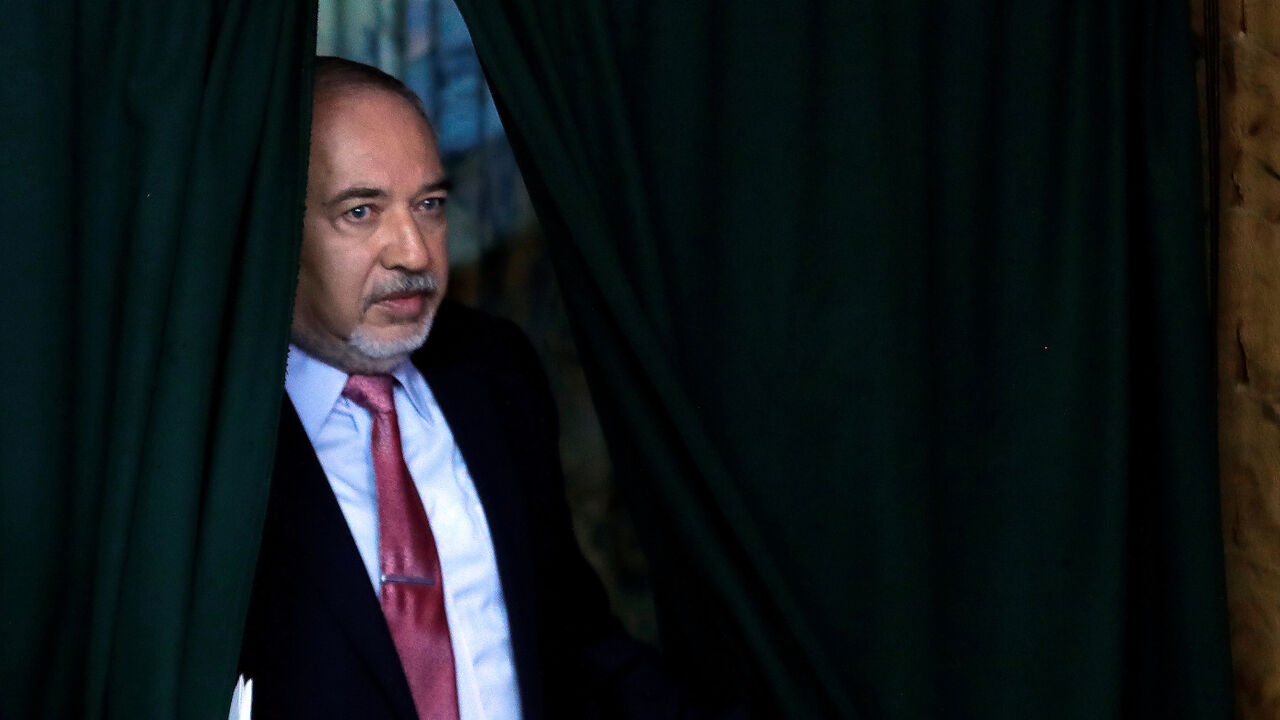 ISRAEL-ELECTION/LIEBERMAN Avigdor Lieberman, leader of Yisrael Beitenu party, arrives to deliver a statement following his party faction meeting, near Neve Ilan, Israel September 22, 2019. REUTERS/Ronen Zvulun - RC18ADACE250