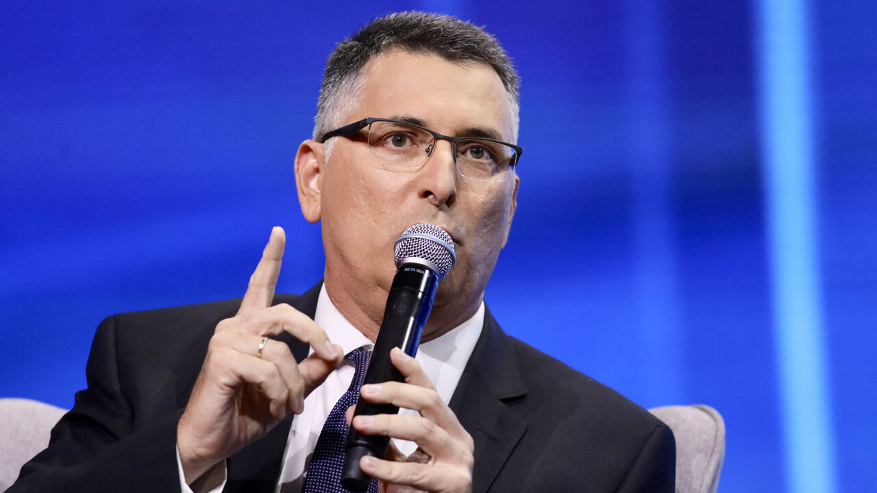 1166065390 05 September 2019, Israel, Tel Aviv: Member if the Israeli Likud party ,Gideon Saar, speaks at the Channel 12 News Conference in Tel Aviv. Photo: Ilia Yefimovich/dpa (Photo by Ilia Yefimovich/picture alliance via Getty Images)