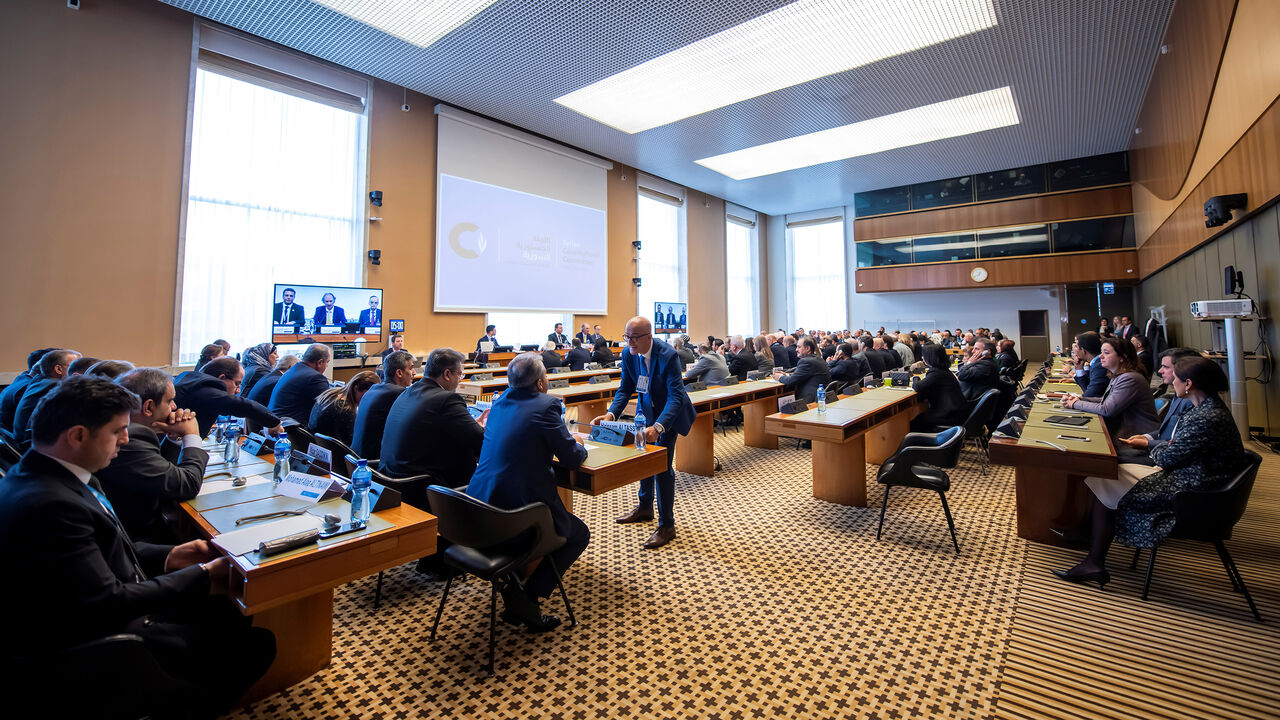 SYRIA-SECURITY/UN A general view during the meeting of the Syrian Constitutional Committee at the United Nations headquarters in Geneva, Switzerland October 31, 2019. Martial Trezzini/Pool via REUTERS - RC1A1AD4CDA0