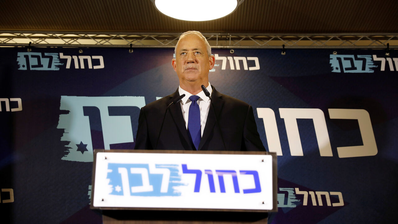 ISRAEL-ELECTION/GANTZ Benny Gantz, leader of Blue and White, delivers a statement before his party faction meeting in Tel Aviv, Israel September 19, 2019. REUTERS/Amir Cohen - RC1D073452E0