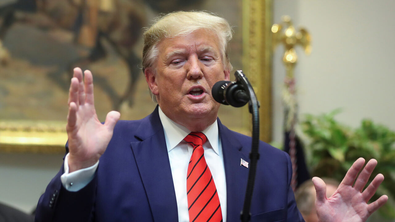 SYRIA-SECURITY/TURKEY-USA U.S. President Donald Trump answers questions from reporters during an event to sign executive orders on "transparency in federal guidance and enforcement" in the Roosevelt Room of the White House in Washington, U.S., October 9, 2019. REUTERS/Jonathan Ernst - RC1D0C443790