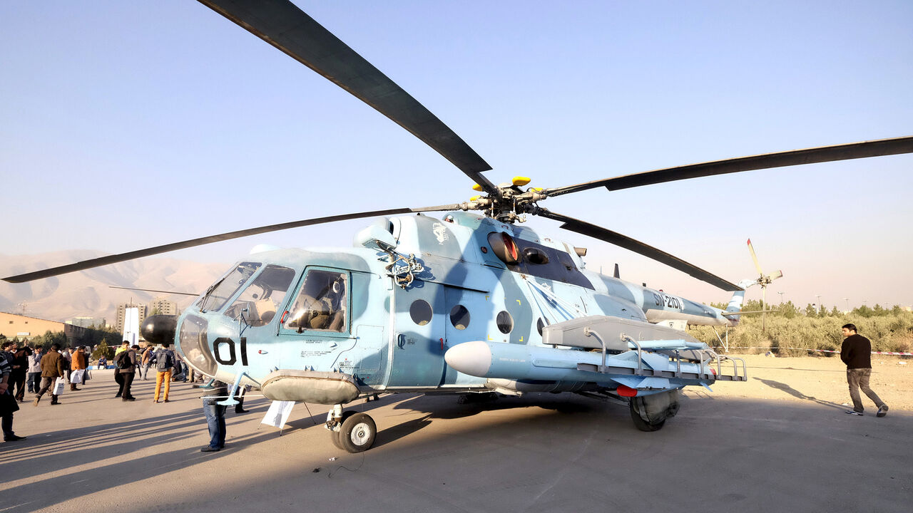 IRAN-MILITARY/ A missile made by Revolutionary Guard is mounted on a Chinese helicopter during the 6th exhibition of aviation industry in Tehran, Iran, November 25, 2015. REUTERS/Raheb Homavandi/TIMA ATTENTION EDITORS - THIS IMAGE WAS PROVIDED BY A THIRD PARTY. FOR EDITORIAL USE ONLY. - GF20000073553