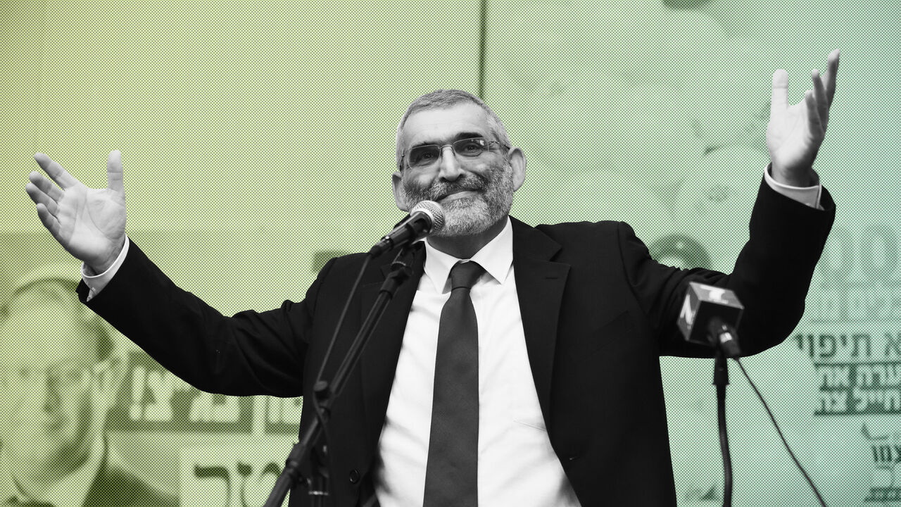 1135738160 Israeli extreme right-wing activist Dr. Micael Ben-Ari, leader of Otzma Yehudit party speaks at the party's election campaign event in Bat Yam on April 06, 2019. (Photo by Gili Yaari/NurPhoto via Getty Images)