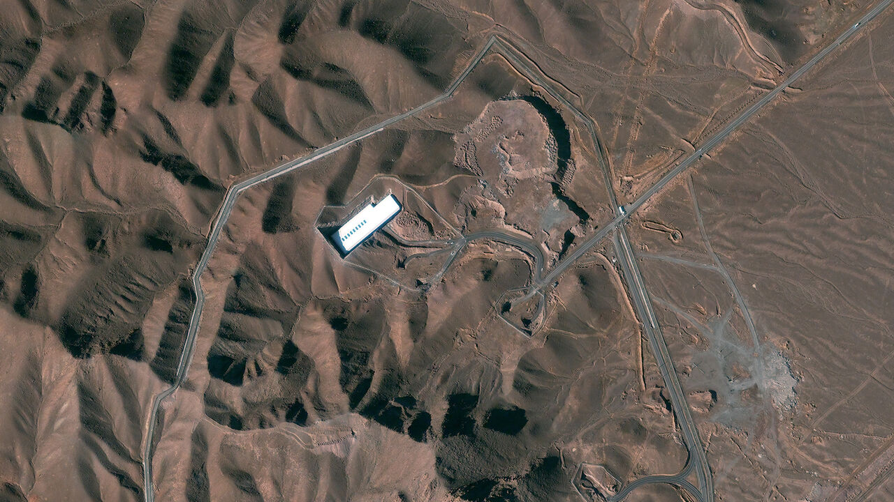161765846 FORDOW FACILITY, IRAN-JANUARY 30,2013: This is a satellite image of the Fordow facility in Iran. (Photo DigitalGlobe via Getty Images via Getty Images)