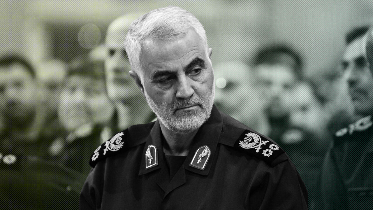 607574922 TEHRAN, IRAN - SEPTEMBER 18 : Iranian Quds Force commander Qassem Soleimani attends Iranian supreme leader Ayatollah Ali Khamenei's (not seen) meeting with the Islamic Revolution Guards Corps (IRGC) in Tehran, Iran on September 18, 2016. (Photo by Pool / Press Office of Iranian Supreme Leader/Anadolu Agency/Getty Images)