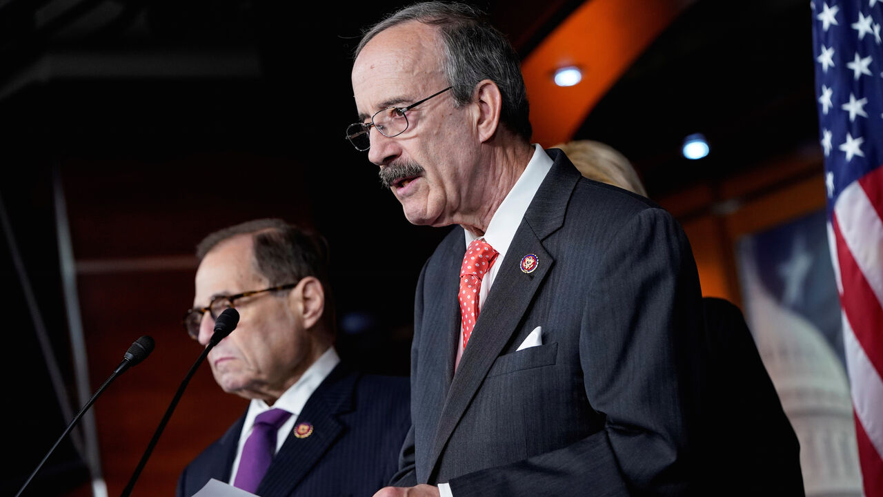 USA-TRUMP/IMPEACHMENT Chairman of the House Foreign Affairs Eliot Engel (D-NY) speaks during a media briefing after a House vote approving rules for an impeachment inquiry into U.S. President Trump on Capitol Hill in Washington, U.S., October 31, 2019. REUTERS/Joshua Roberts - RC1D56F1D9A0