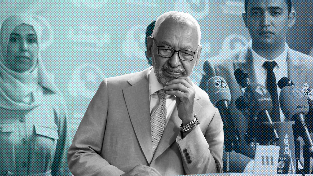 TUNISIA-ELECTION/ISLAMISTS Rached Ghannouchi, leader of Tunisia's moderate Islamist Ennahda Party attends a news conference in Tunis, Tunisia September 27, 2019. REUTERS/Zoubeir Souissi - RC17C419DBC0