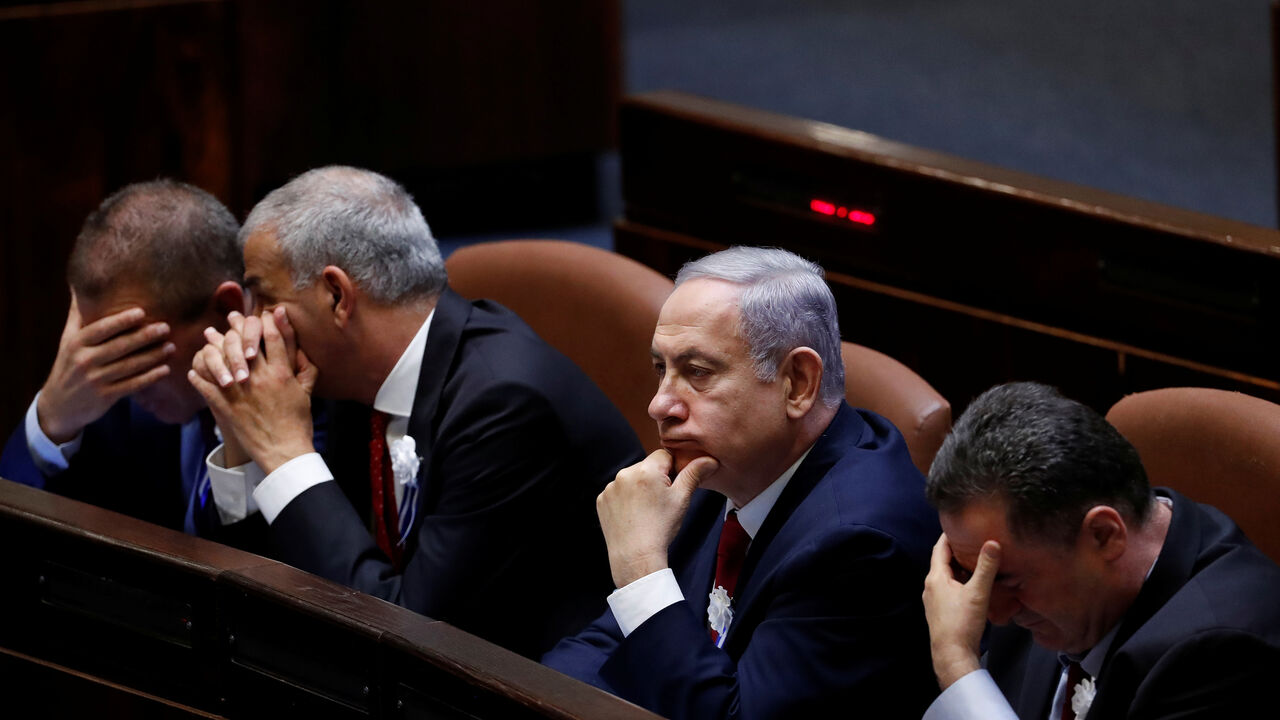 ISRAEL-ELECTION/PARLIAMENT Israeli Prime Minister Benjamin Netanyahu attends the swearing-in ceremony of the 22nd Knesset, the Israeli parliament, in Jerusalem October 3, 2019. REUTERS/Ronen Zvulun - RC13F4927B00