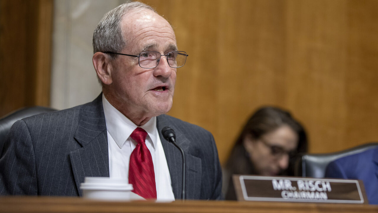 WASHINGTON, DC - OCTOBER 16: Chairman James Risch speaks  to Brian Hook State department Special Representative for Iran as he testifies during the Senate Foreign Relations Committee Holds Hearing On US-Iran Policy on October 16, 2019 in Washington, DC.  (Photo by Tasos Katopodis/Getty Images)