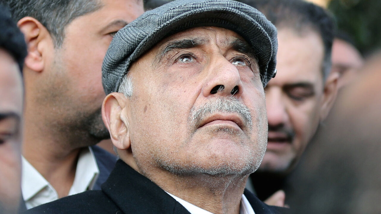 IRAQ-SECURITY/FUNERAL Iraqi Prime Minister Adel Abdul Mahdi attends the funeral of the Iranian Major-General Qassem Soleimani, head of the elite Quds Force of the Revolutionary Guards, and the Iraqi militia commander Abu Mahdi al-Muhandis, who were killed in an air strike at Baghdad airport, in Baghdad, Iraq, January 4, 2020. REUTERS/Thaier al-Sudani - RC209E9U6CIS