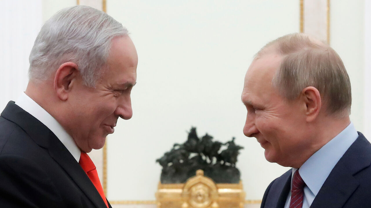 ISRAEL-PALESTINIANS/PLAN-RUSSIA Russian President Vladimir Putin meets with Israeli Prime Minister Benjamin Netanyahu in Moscow, Russia January 30, 2020. REUTERS/Maxim Shemetov/Pool - RC28QE9XRAWL