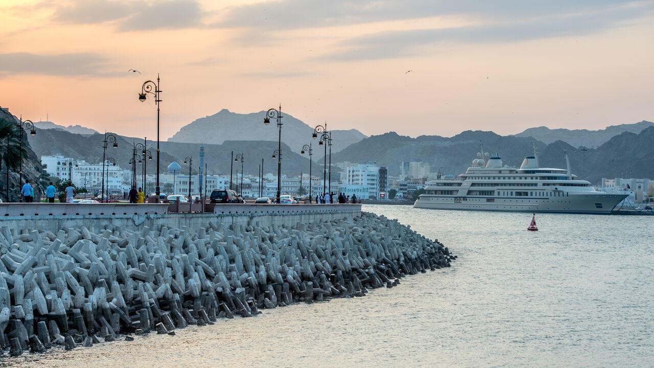 1141419626 View of a pier in downtown Muscat, Oman. (Photo by: Edwin Remsberg/VWPics/Universal Images Group via Getty Images)