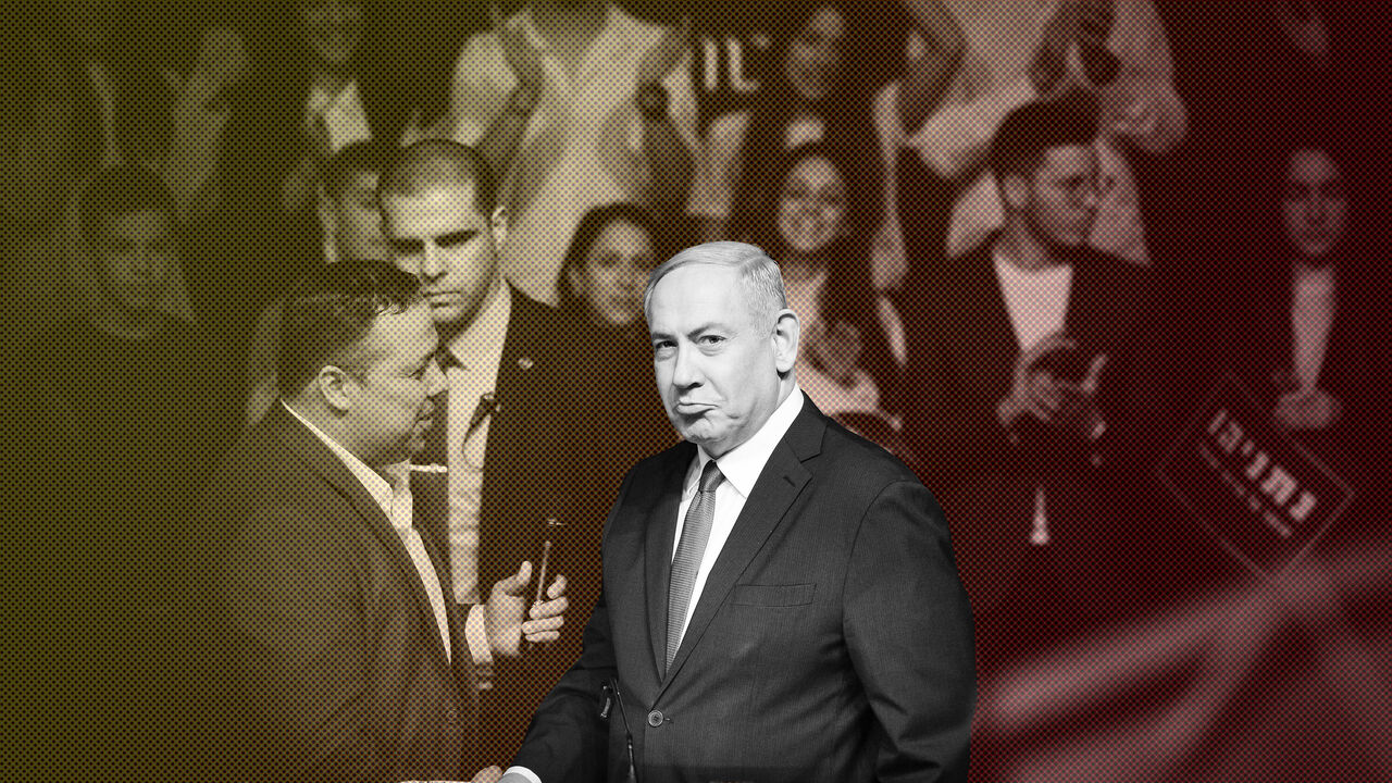 1204352332 Israeli Prime Minister Benjamin Netanyahu at a Likud party rally in Ramat Gan, ahead of the upcoming election.
Israelis head to the polls for the third election in less than a year on March 2nd.
On Saturday, February 29, 2020, in Ramat Gan, Tel Aviv, Israel. (Photo by Artur Widak/NurPhoto via Getty Images)