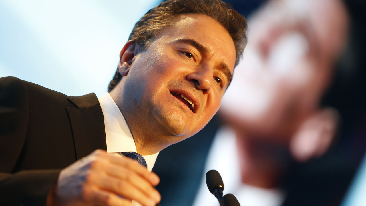 1206592424 ANKARA, TURKEY - 2020/03/11: Ali Babacan, former Turkish Minister and ally of Turkish President Recep Tayyip Erdogan, unveiled his new Democracy and Progress Party (DEVA) after he resigned from Turkey's ruling party Justice and Development Party (AK Party). (Photo by Basin Foto Ajansi/LightRocket via Getty Images)