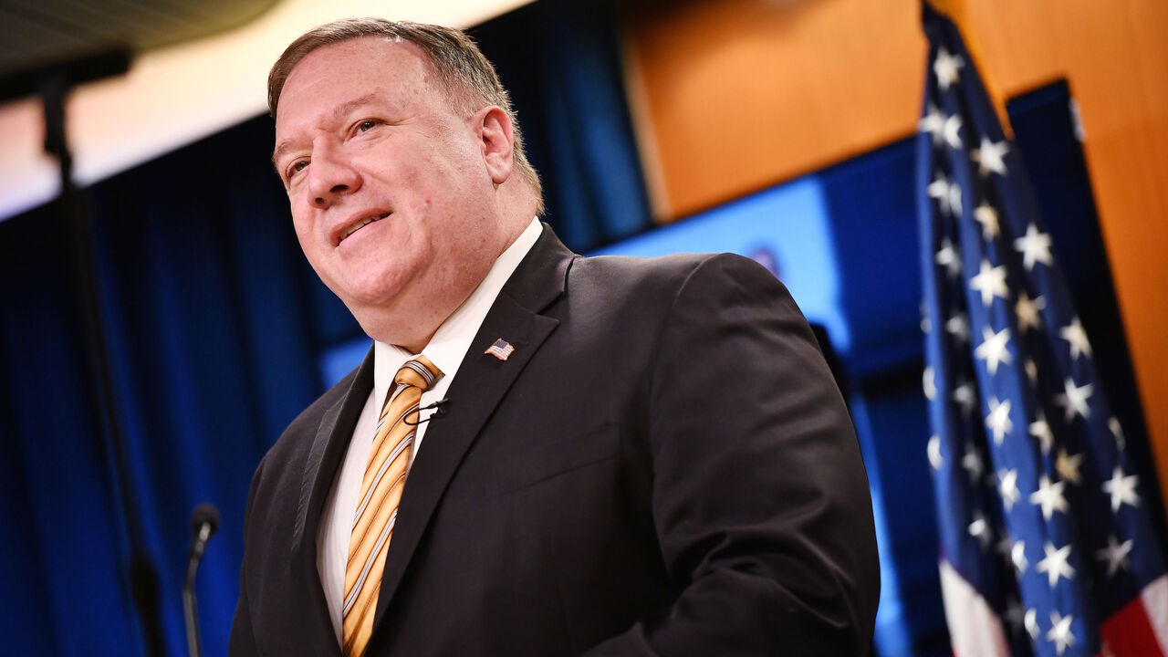1222449858 US Secretary of State Mike Pompeo speaks during a press conference at the State Department in Washington, DC on June 24, 2020. (Photo by MANDEL NGAN / POOL / AFP) (Photo by MANDEL NGAN/POOL/AFP via Getty Images)