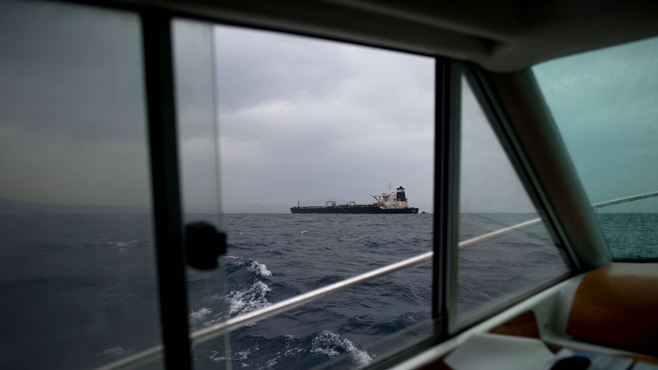 1154039414 A picture shows supertanker Grace 1 off the coast of Gibraltar on July 6, 2019. - Iran demanded on July 5, 2019 that Britain immediately release an oil tanker it has detained in Gibraltar, accusing it of acting at the bidding of the United States. Authorities in Gibraltar, a British overseas territory on Spain's southern tip at the western entrance to the Mediterranean, said they suspected the tanker was carrying crude to Syria in violation of EU sanctions. (Photo by JORGE GUERRERO / AFP) (Photo cred