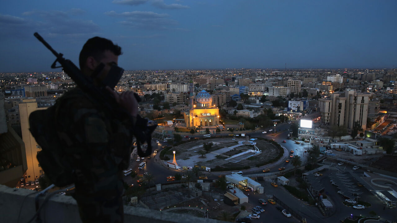 469801044 <<enter caption here>> on April 13, 2015 in Baghdad, Iraq.