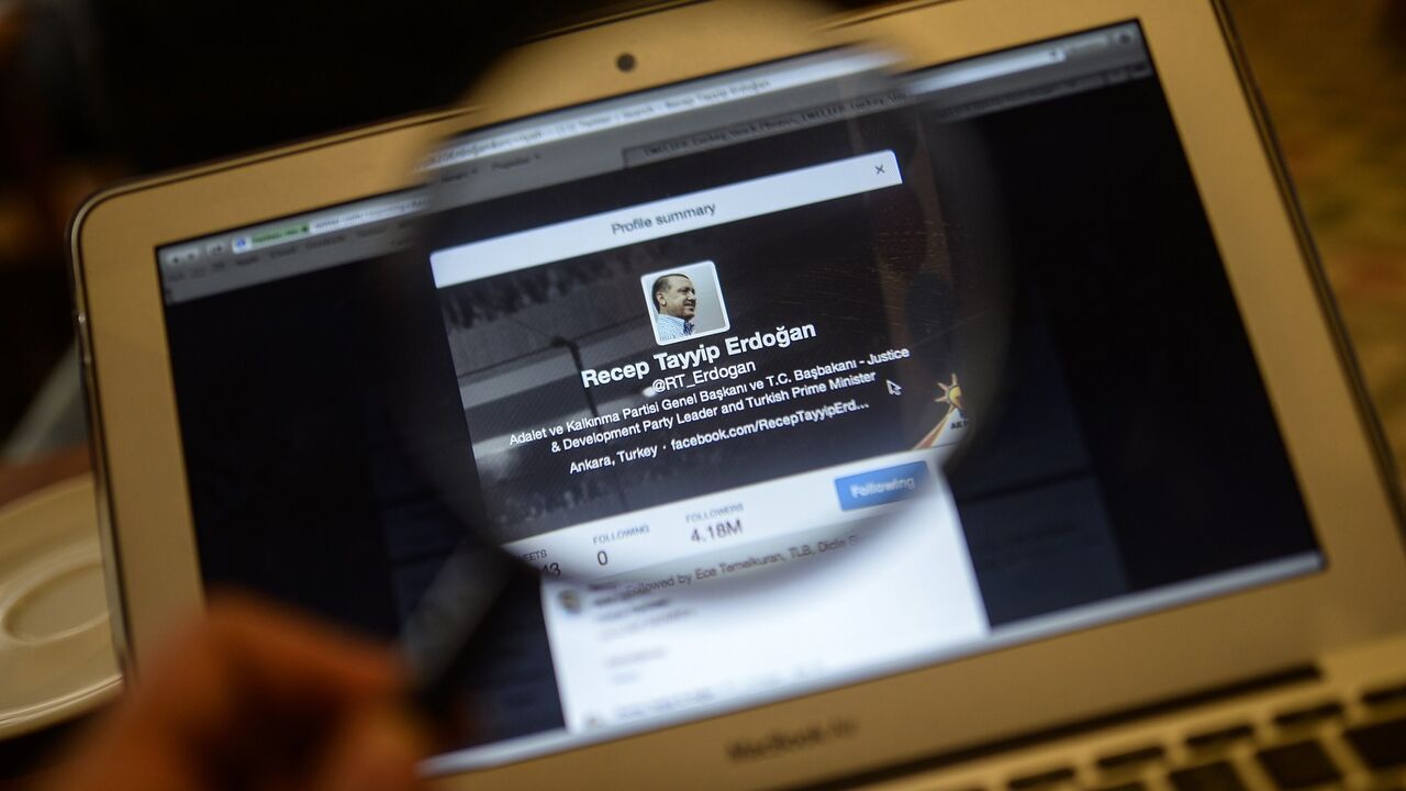 480643663 Turkish Prime Minister Recep Tayyip Erdogan's twitter account is seen on a computer screen on March 26, 2014 in Istanbul. A Turkish court on Wednesday overturned the government's controversial Twitter ban imposed after audio recordings spread via the social media site implicated Prime Minister Recep Tayyip Erdogan in a corruption scandal. AFP PHOTO/BULENT KILIC (Photo credit should read BULENT KILIC/AFP via Getty Images)