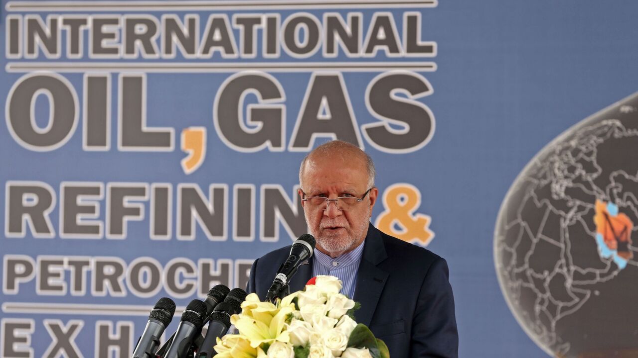 1140451915 Iran's Oil Minister Bijan Namdar Zangeneh speaks during the 24th International Oil, Gas, Refining & Petrochemical Exhibition at Tehran Permanent Fairground in Tehran on May 01, 2019. (Photo by ATTA KENARE / AFP) (Photo credit should read ATTA KENARE/AFP via Getty Images)
