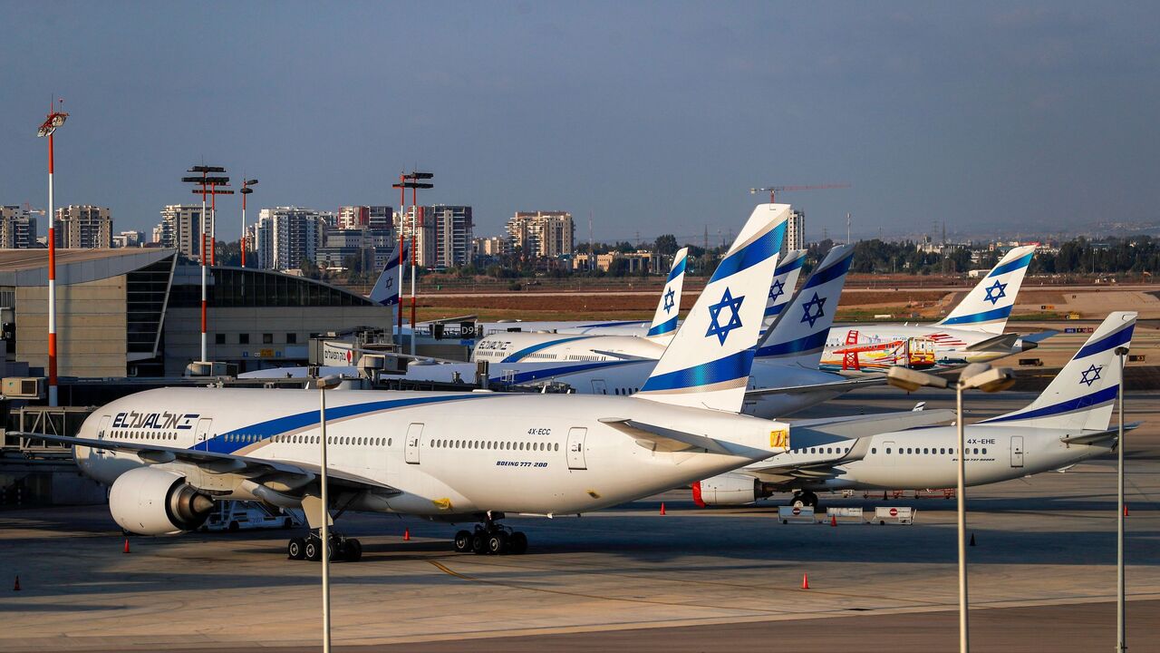 1228687841 Israeli El Al airline aircrafts are pictured on the tarmac at Israel's Ben Gurion Airport in Lod, east of Tel Aviv, on September 24, 2020. (Photo by Ahmad GHARABLI / AFP) (Photo by AHMAD GHARABLI/AFP via Getty Images)