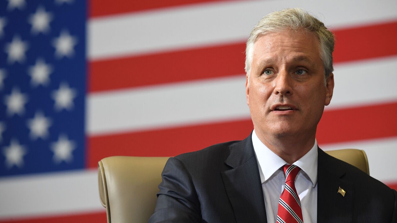 1226032277 National Security Advisor Robert O'Brien attends a briefing on Enhanced Narcotics Operations at the US Southern Command in Doral, Florida, on July 10, 2020. (Photo by SAUL LOEB / AFP) (Photo by SAUL LOEB/AFP via Getty Images)