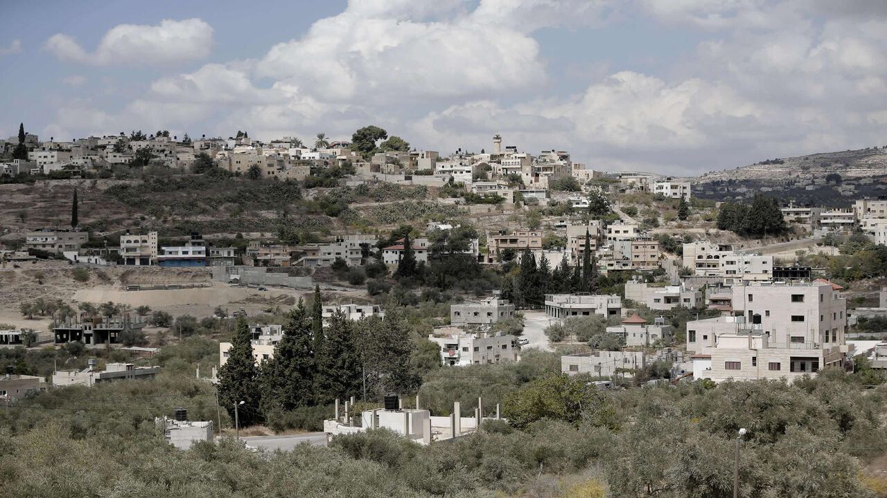 456510510 TO GO WITH AFP STORY IN GERMAN BY CLEMENS WORTMANN
A picture taken on September 30, 2014 shows the town of Sebastia in the northern West Bank, hometown of Raed Saleh, the Palestinian-born Berlin mayoral candidate. After incumbent Berlin Mayor Klaus Wowereit announced his resignation the Palestinian immigrant Raed Saleh is one of three candidates to replace him. Saleh was was born in Sebastia, near Nablus in the West Bank, and is since three years the president of the Social Democrat Party (SPD) group in t
