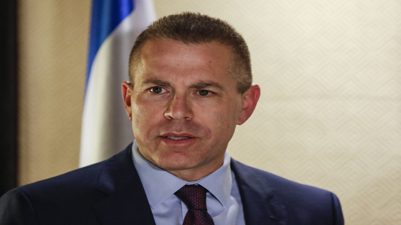 1071817552 Israel's Public Security Minister Gilad Erdan is seen as he receives Italy's interior minister at a hotel in Jerusalem on December 11, 2018. (Photo by Ahmad GHARABLI / AFP) (Photo credit should read AHMAD GHARABLI/AFP via Getty Images)