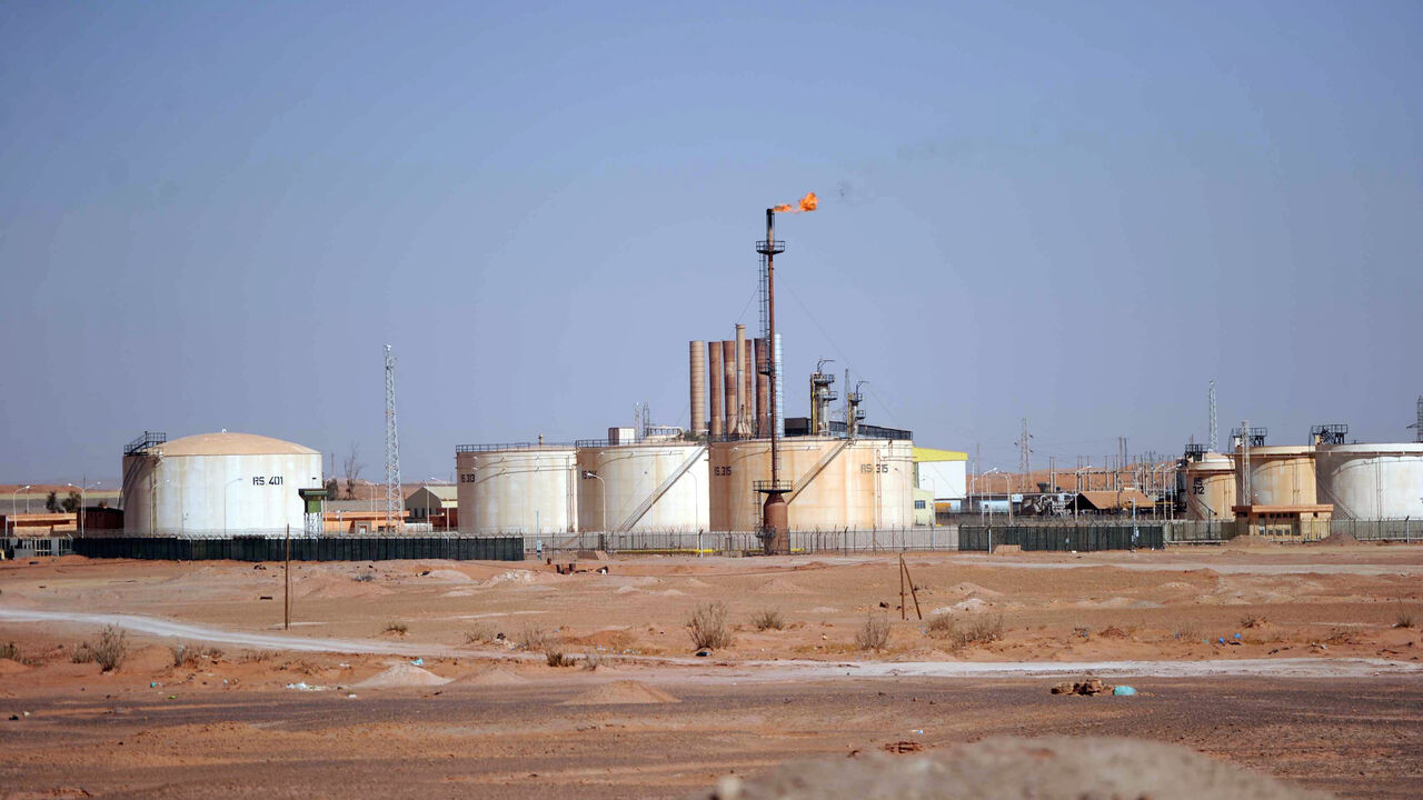 159692252 A general view shows an oil installation on the outskirts of In Amenas, deep in the Sahara near the Libyan border, on January 18, 2013. Islamist hostage-takers at a nearby gas field in the area, more than 1,300 kms southeast of the capital Algiers, demanded a prisoner swap and an end to the French military campaign in Mali, a report said, while 30 foreigners were reported still missing in the worst international hostage drama for years. AFP PHOTO/FAROUK BATICHE (Photo credit should read FAROUK BATICH
