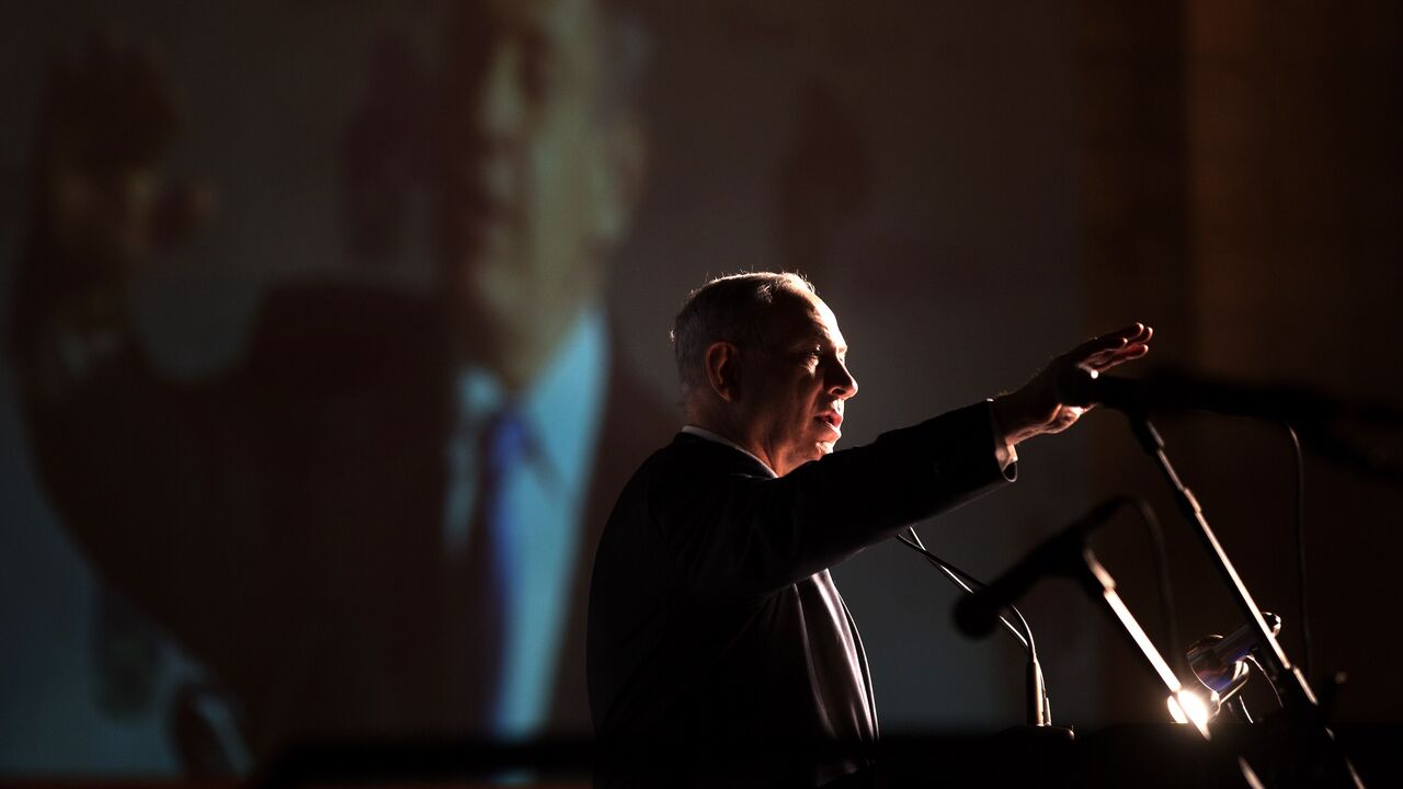 473058614 Israeli Prime Minister Benjamin Netanyahu delivers a speech at the 5th Global Forum for Combating Anti-Semitism conference at the International Convention Center in Jerusalem, on May 12, 2015. AFP PHOTO / MENAHEM KAHANA (Photo credit should read MENAHEM KAHANA/AFP via Getty Images)