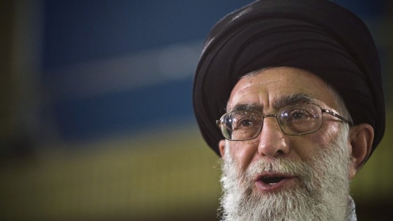 Iran's Supreme Leader Ayatollah Ali Khamenei speaks live on television after casting his ballot in the Iranian presidential election in Tehran Iran's Supreme Leader Ayatollah Ali Khamenei speaks live on television after casting his ballot in the Iranian presidential election in Tehran June 12, 2009. REUTERS/Caren Firouz (IRAN POLITICS ELECTIONS HEADSHOT) - RTR24KM5