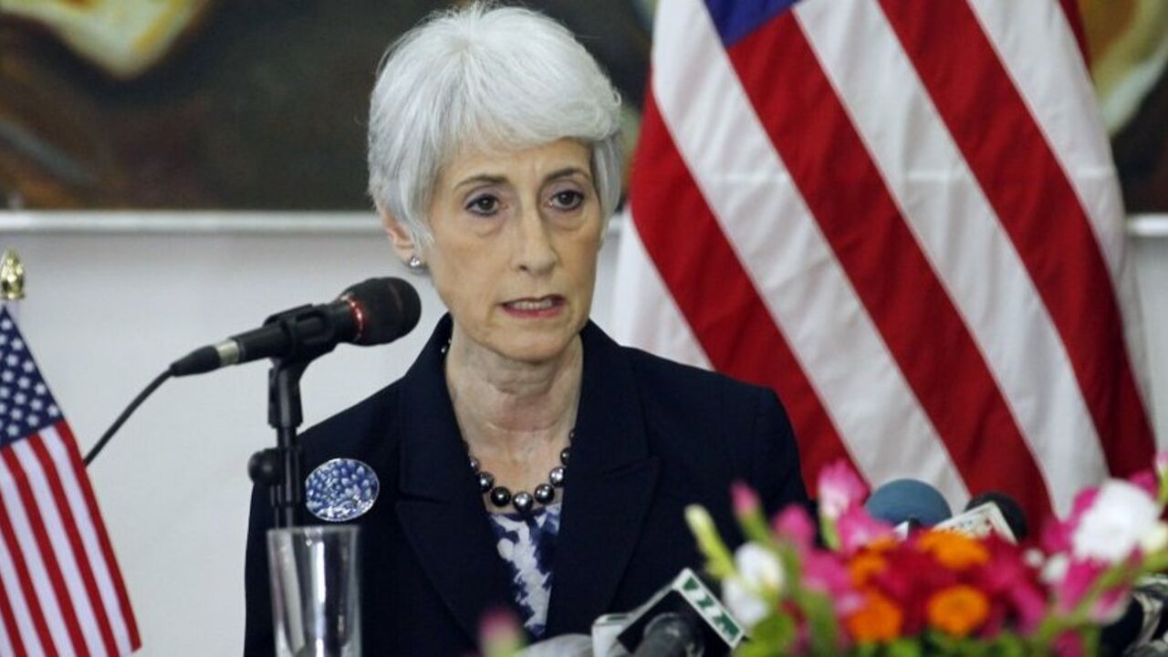 Wendy Sherman, U.S. under secretary of state for political affairs, talks during a news conference in Dhaka Wendy Sherman, U.S. under secretary of state for political affairs, talks during a news conference in Dhaka May 27, 2013. Sherman, a senior official of the U.S government, on Monday has asked international buyers, particularly U.S buyers, to play a critical role to ensure the safety and security of Bangladesh's garment workers. REUTERS/Andrew Biraj (BANGLADESH - Tags: POLITICS BUSINESS EMPLOYMENT) - RTX102T0