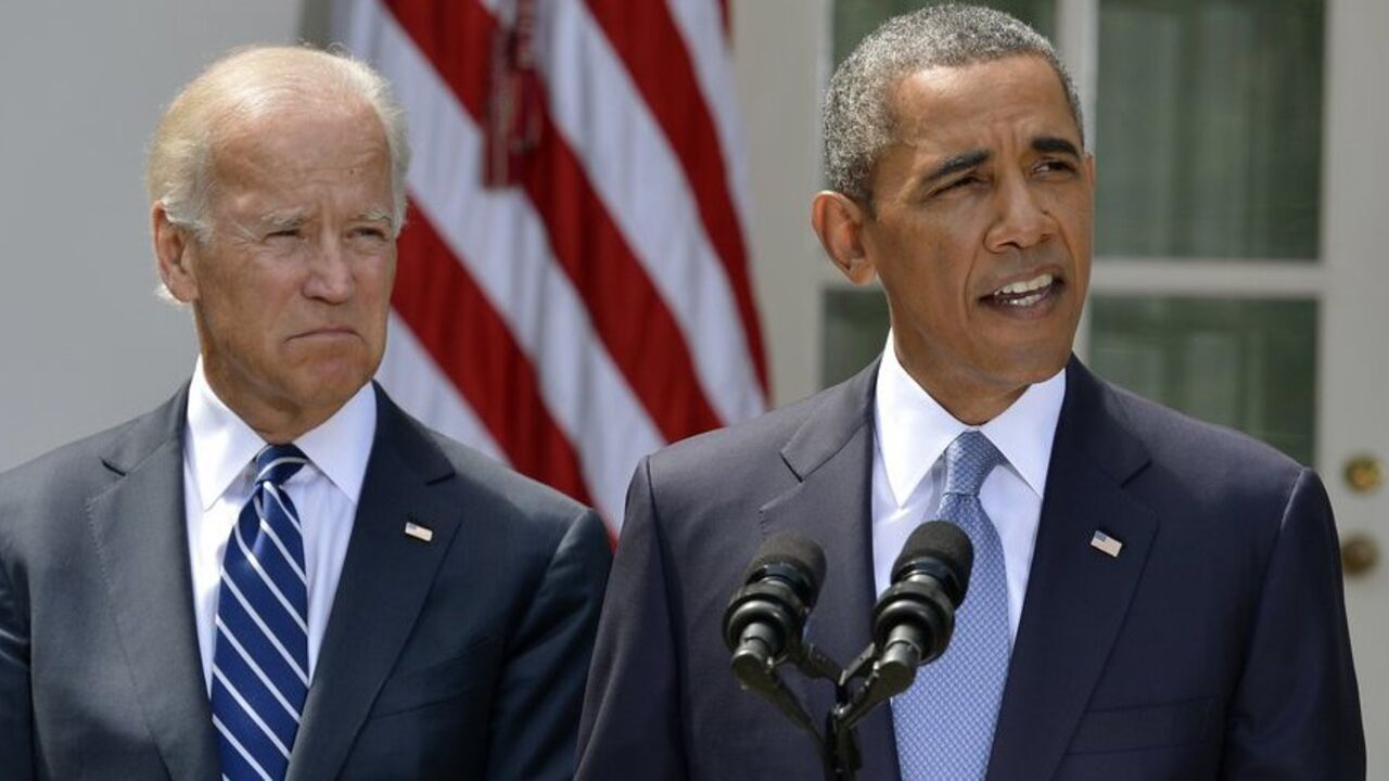 U.S. President Obama speaks about Syria next to Vice President Biden at the Rose Garden of the White House U.S. President Barack Obama speaks about Syria next to Vice President Joe Biden (L) at the Rose Garden of the White House August 31, 2013, in Washington. Obama said on Saturday he had decided the United States should strike Syrian government targets in response to a deadly chemical weapons attack, but said he would seek a congressional vote for any military action. REUTERS/Mike Theiler (UNITED STATES - Tags: POLITICS) - RTX132WE