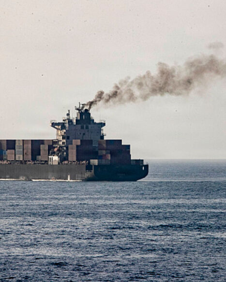 US forces patrol the Arabian Sea near M/V Touska on April 20, 2026, after firing upon the Iranian-flagged vessel. (Handout Photo by the U.S. Navy via Getty Images)