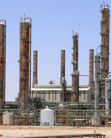 An oil refinery in the northern Libyan town of Ras Lanuf, June 3, 2020.