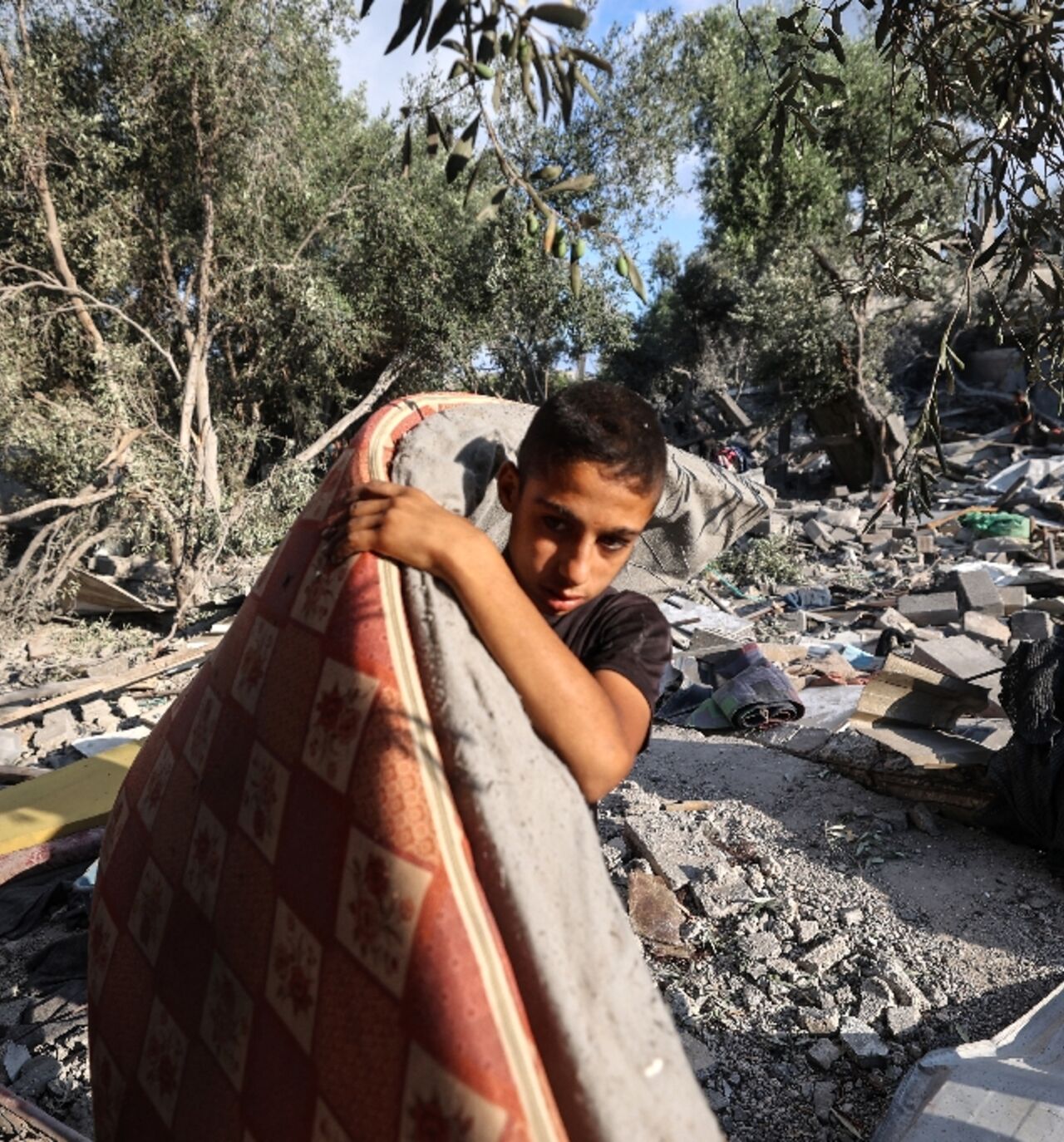 An Israeli air strike hit a house in Nuseirat camp in central Gaza overnight An Israeli air strike hit a house in Nuseirat camp in central Gaza overnight