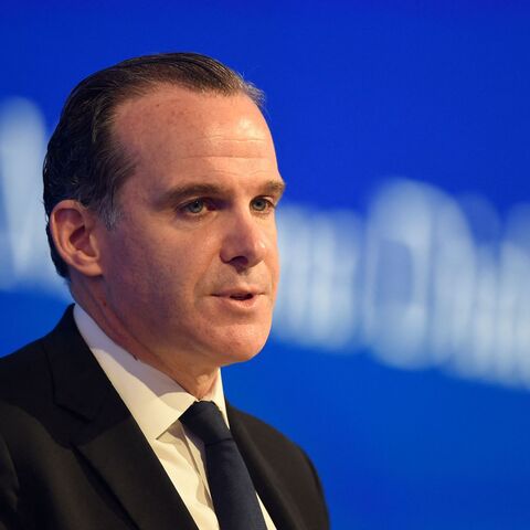 Brett McGurk, US White House Coordinator for the Middle East and North Africa, speaks during the 17th IISS Manama Dialogue in the Bahraini capital Manama on Nov. 21, 2021. 