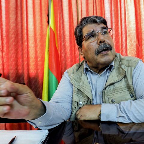 Salih Muslim, the diplomatic relations official for the Kurdish Movement for a Democratic Society, and the former co-chairman of the main Kurdish leftist Democratic Union Party (PYD), speaks during an interview in his office on August 2, 2018. 