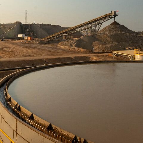 A general view of processing facilities at the Tenke Fungurume Mine, one of the largest copper and cobalt mines and the subject of a dispute between Congolese authorities and the Chinese firm CMOC, southeastern Democratic Republic of Congo, on June 17, 2023.